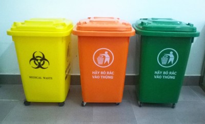 Thùng rác nhựa hdpe nắp kín