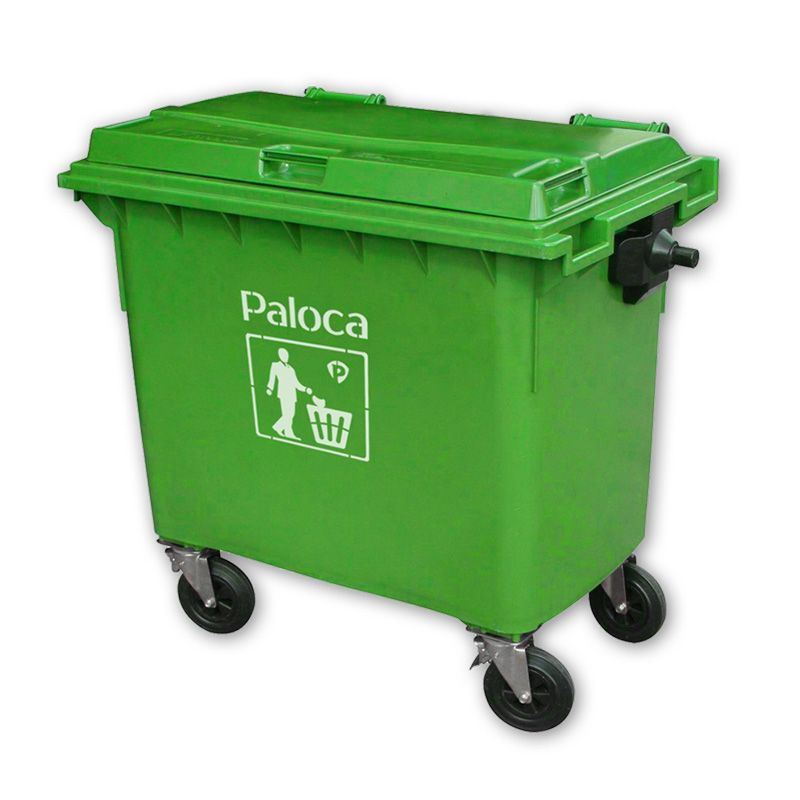 Thùng rác nhựa hdpe 660l