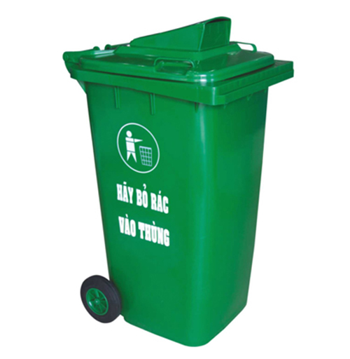 Thùng rác nhựa HDPE có nắp khe bỏ rác