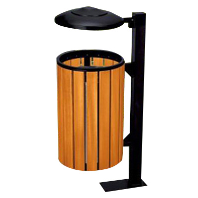 Thùng rác gỗ treo đơn 
